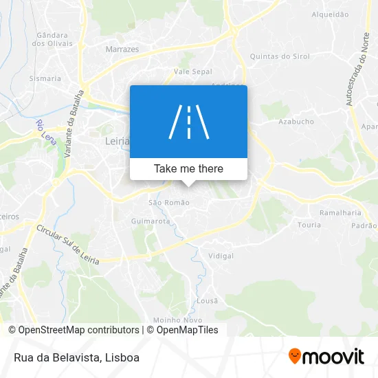 Rua da Belavista map