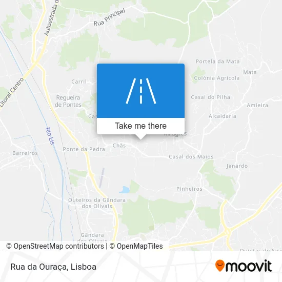 Rua da Ouraça map