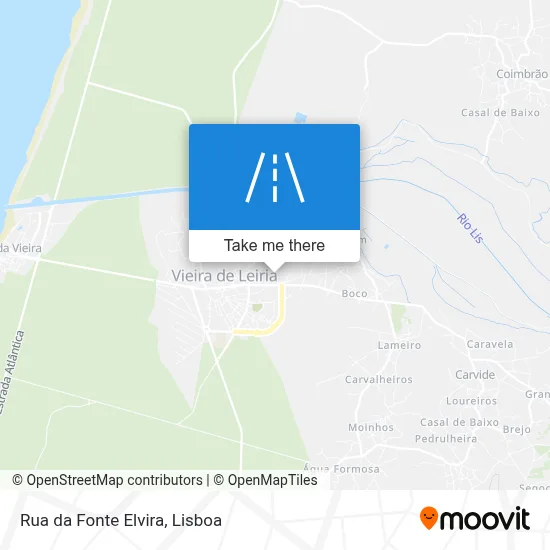 Rua da Fonte Elvira map