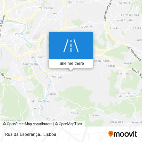 Rua da Esperança. map