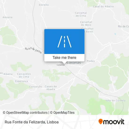 Rua Fonte da Felizarda map