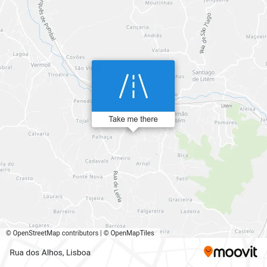 Rua dos Alhos map