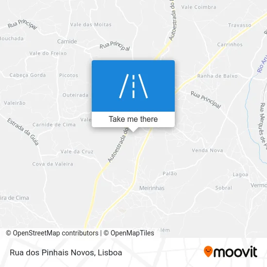 Rua dos Pinhais Novos map