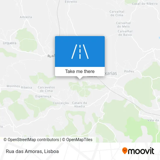 Rua das Amoras map