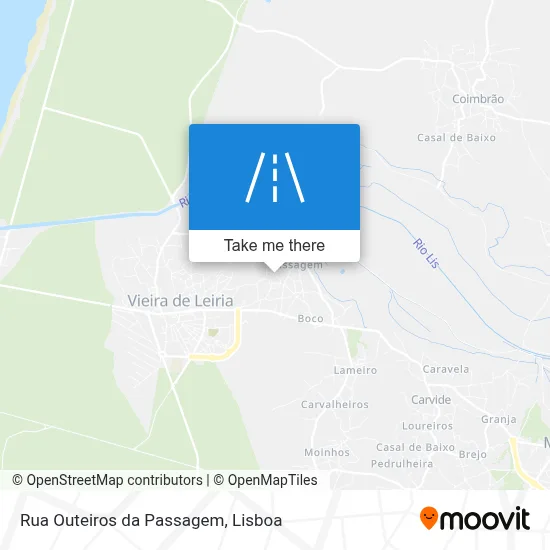 Rua Outeiros da Passagem map