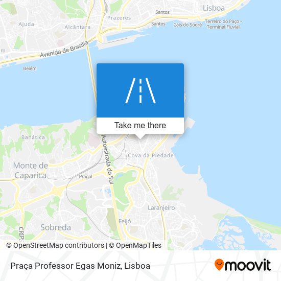 Praça Professor Egas Moniz map