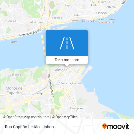 Rua Capitão Leitão mapa