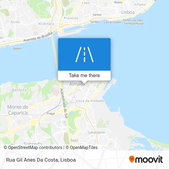 Rua Gil Anes Da Costa map