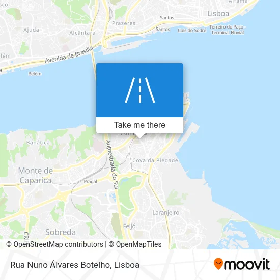 Rua Nuno Álvares Botelho map