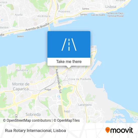 Rua Rotary Internacional map