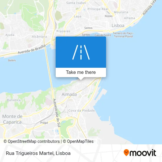 Rua Trigueiros Martel map