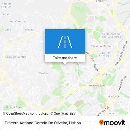 Praceta Adriano Correia De Oliveira mapa