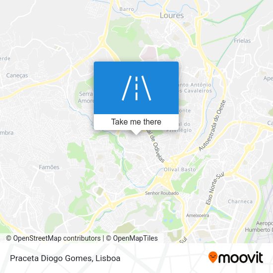 Praceta Diogo Gomes mapa