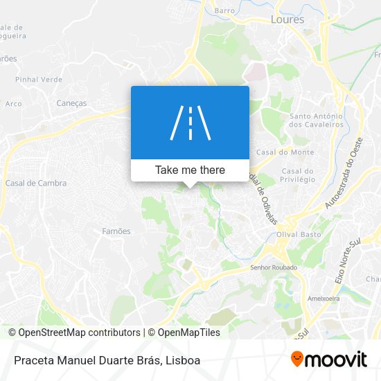 Praceta Manuel Duarte Brás mapa
