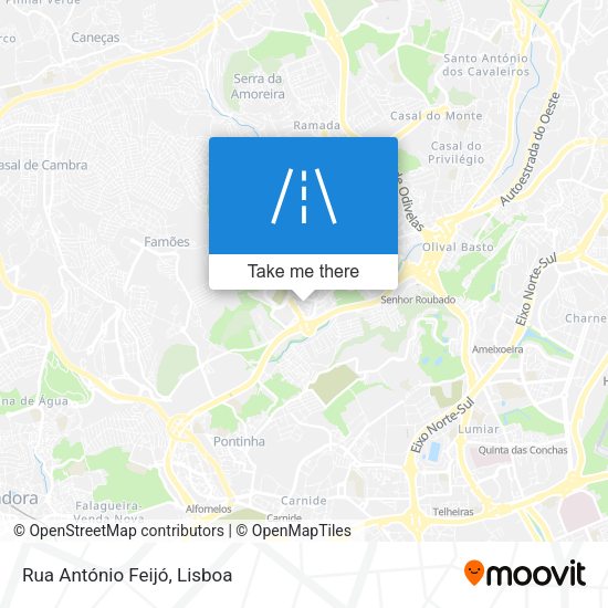Rua António Feijó map