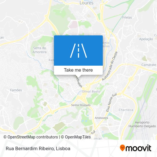 Rua Bernardim Ribeiro mapa