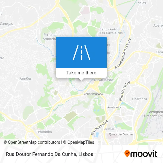 Rua Doutor Fernando Da Cunha map