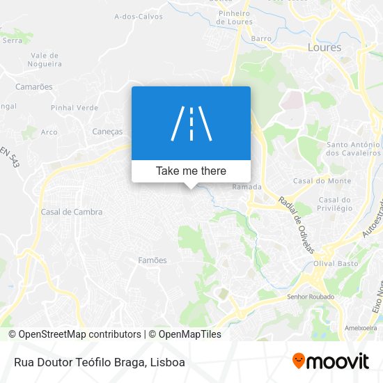 Rua Doutor Teófilo Braga map