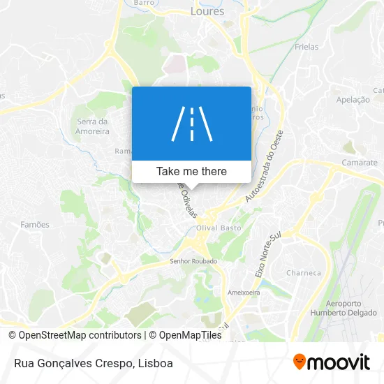 Rua Gonçalves Crespo map