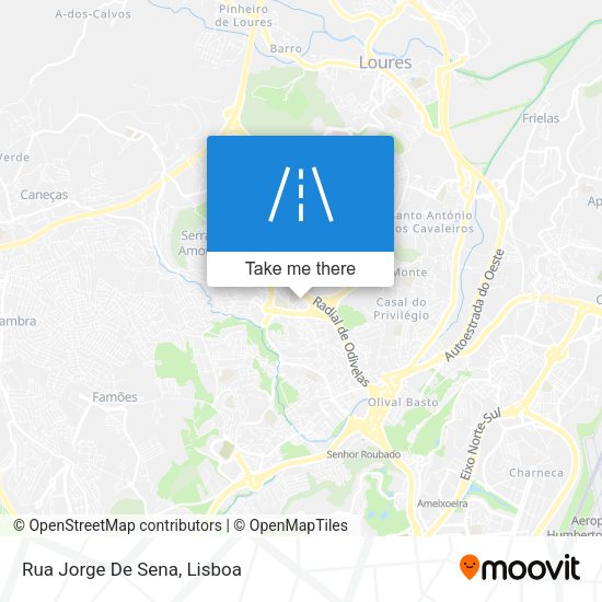 Rua Jorge De Sena mapa