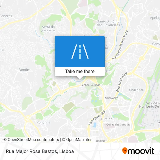 Rua Major Rosa Bastos map