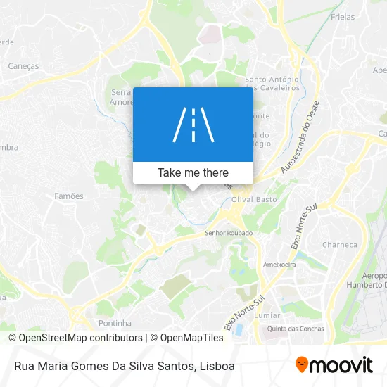 Rua Maria Gomes Da Silva Santos map