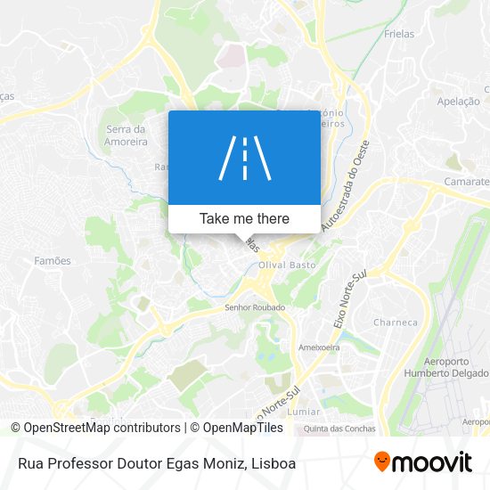 Rua Professor Doutor Egas Moniz map