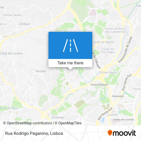 Rua Rodrigo Paganino mapa