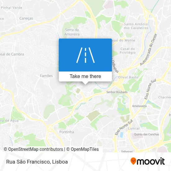 Rua São Francisco map