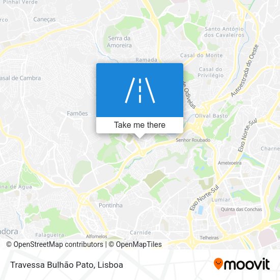 Travessa Bulhão Pato mapa