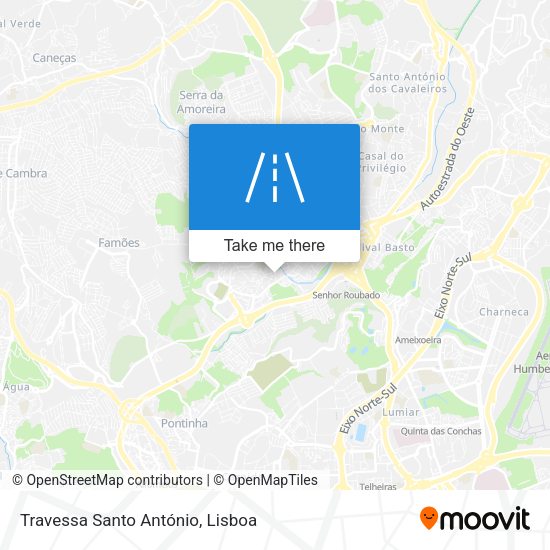Travessa Santo António mapa