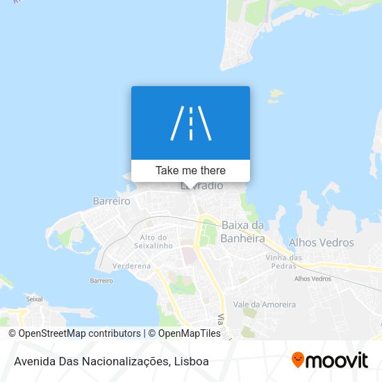 Avenida Das Nacionalizações map