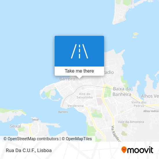 Rua Da C.U.F. map