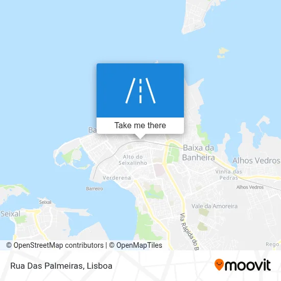 Rua Das Palmeiras map