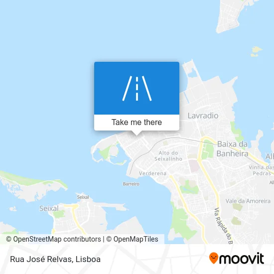 Rua José Relvas map