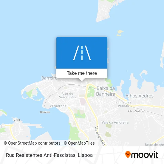 Rua Resistentes Anti-Fascistas map