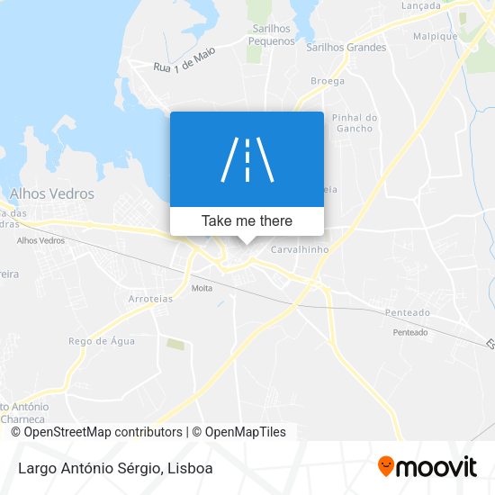 Largo António Sérgio map