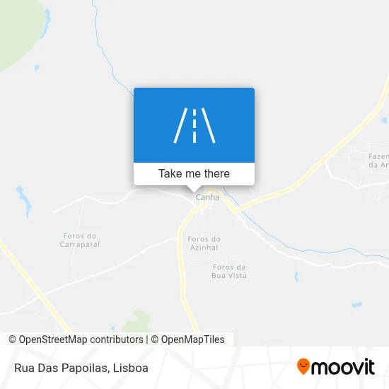 Rua Das Papoilas map