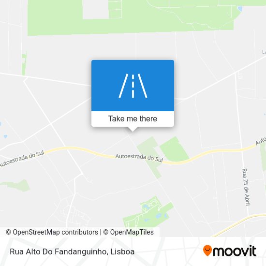 Rua Alto Do Fandanguinho mapa