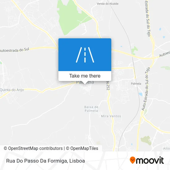 Rua Do Passo Da Formiga map