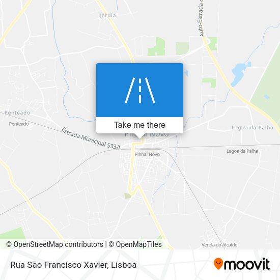 Rua São Francisco Xavier map