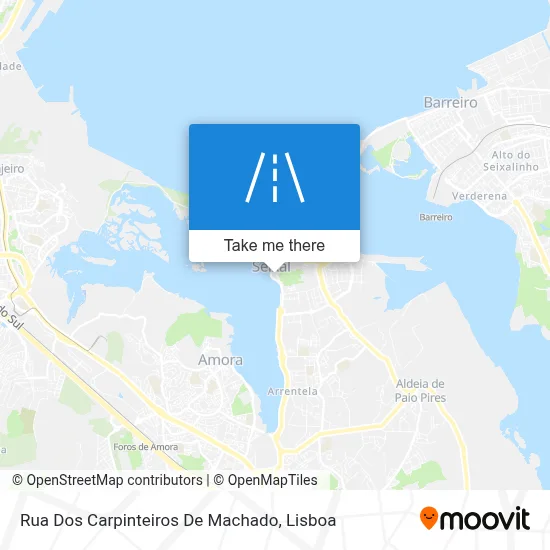 Rua Dos Carpinteiros De Machado map