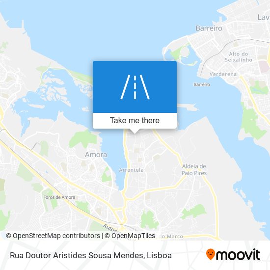 Rua Doutor Aristides Sousa Mendes mapa