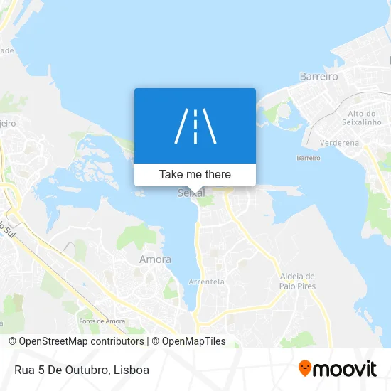 Rua 5 De Outubro map