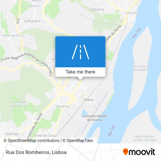 Rua Dos Bombeiros mapa