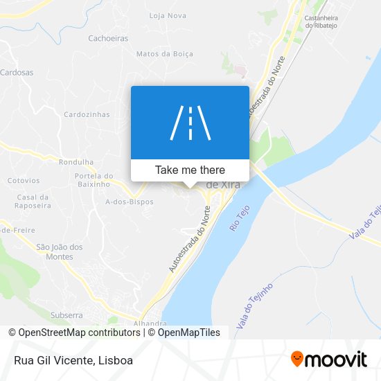 Rua Gil Vicente mapa