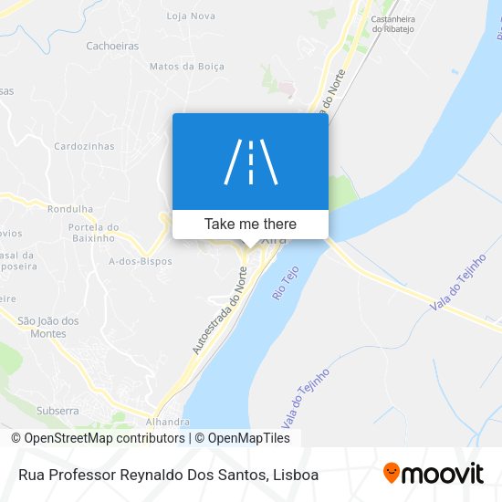 Rua Professor Reynaldo Dos Santos mapa