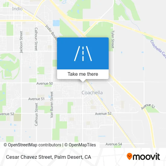 Cesar Chavez Street map