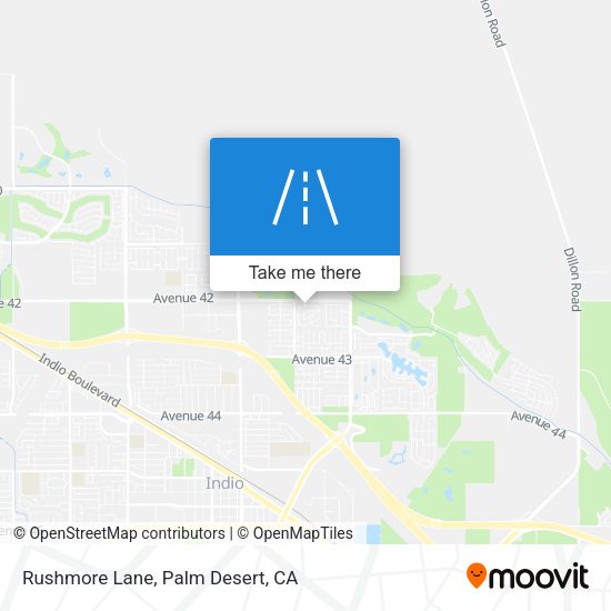 Rushmore Lane map