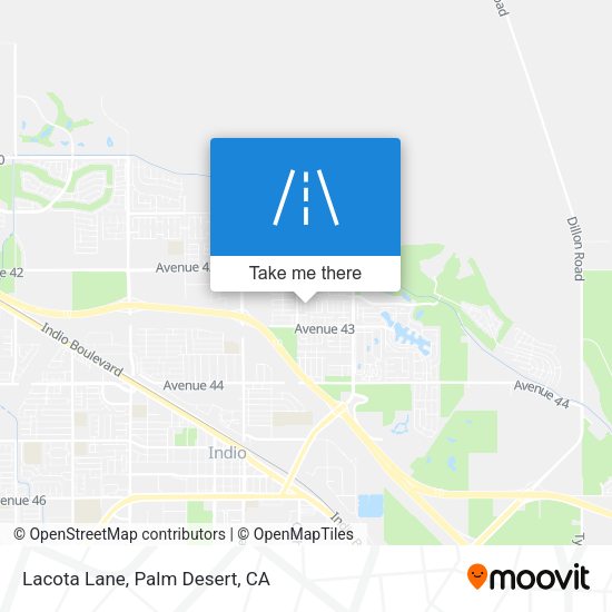 Lacota Lane map
